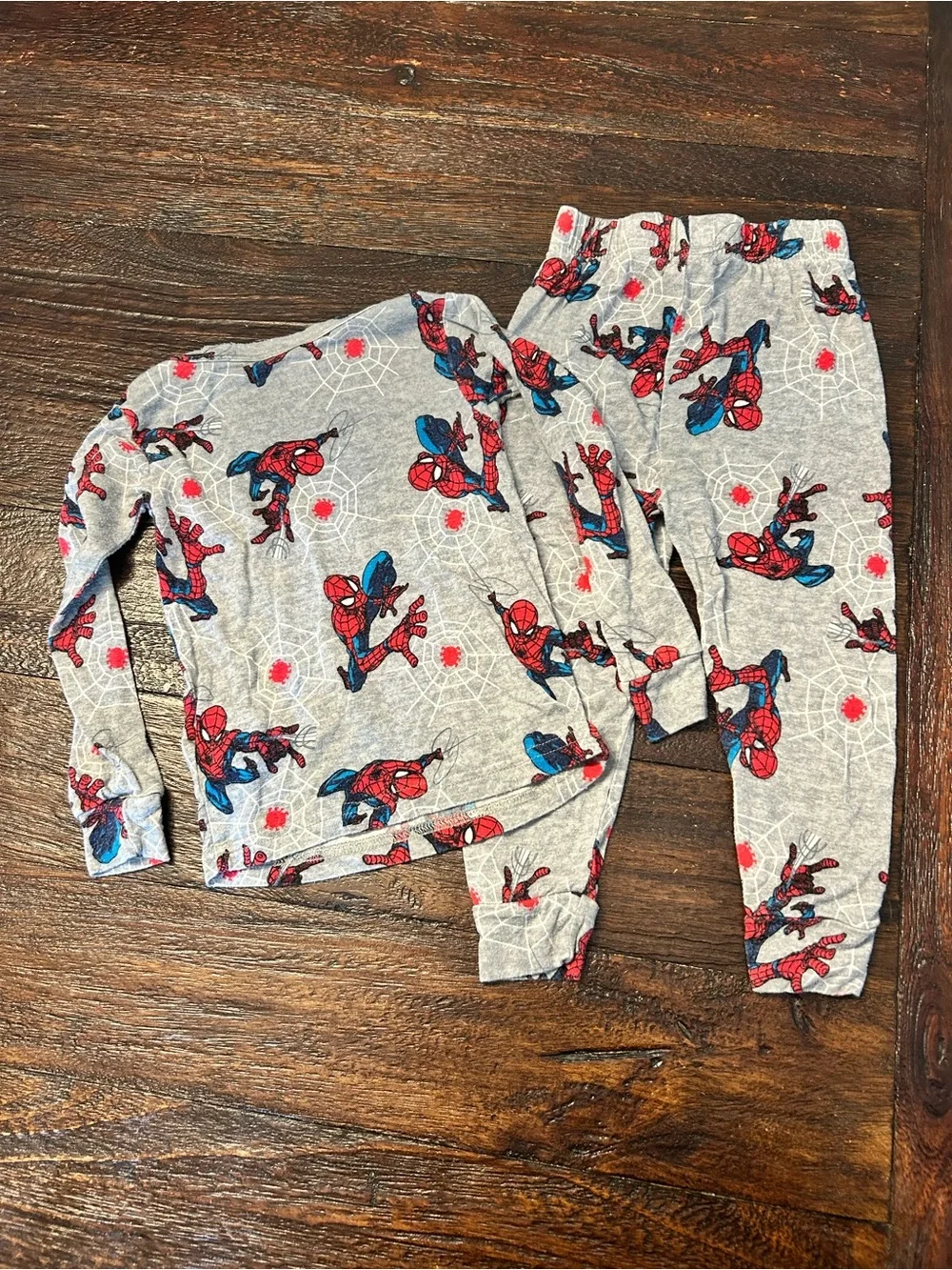 Marvel Spider-Man Grey Kids Pajama Set - Extra Soft and Stretchy